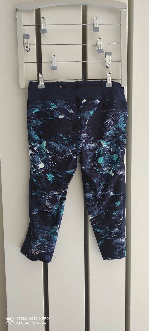 leginsy sportowe kalenji rozm. M 3/4 szkoła decathlon
