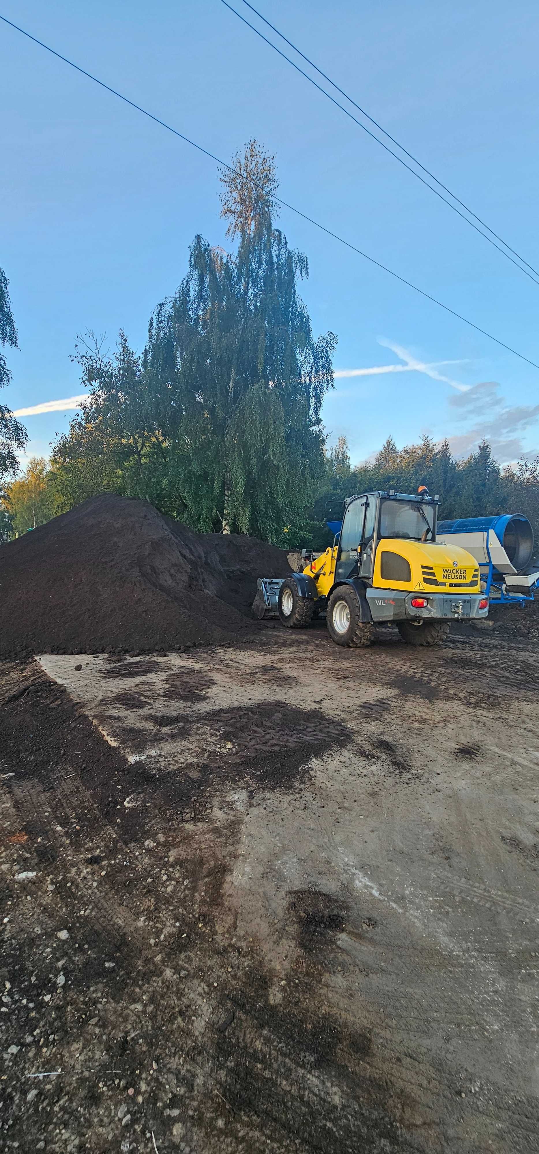 Ziemia Ogrodowa Siana Czarnoziem Trawniki Piasek Minikoparka Kamien