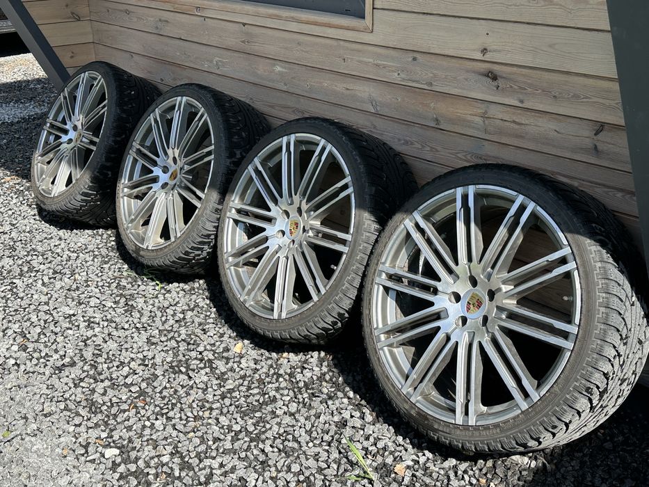 Kompletne koła: felgi 5x112, 22 cale, opony zimowe, czuj. cisn. OKAZJA