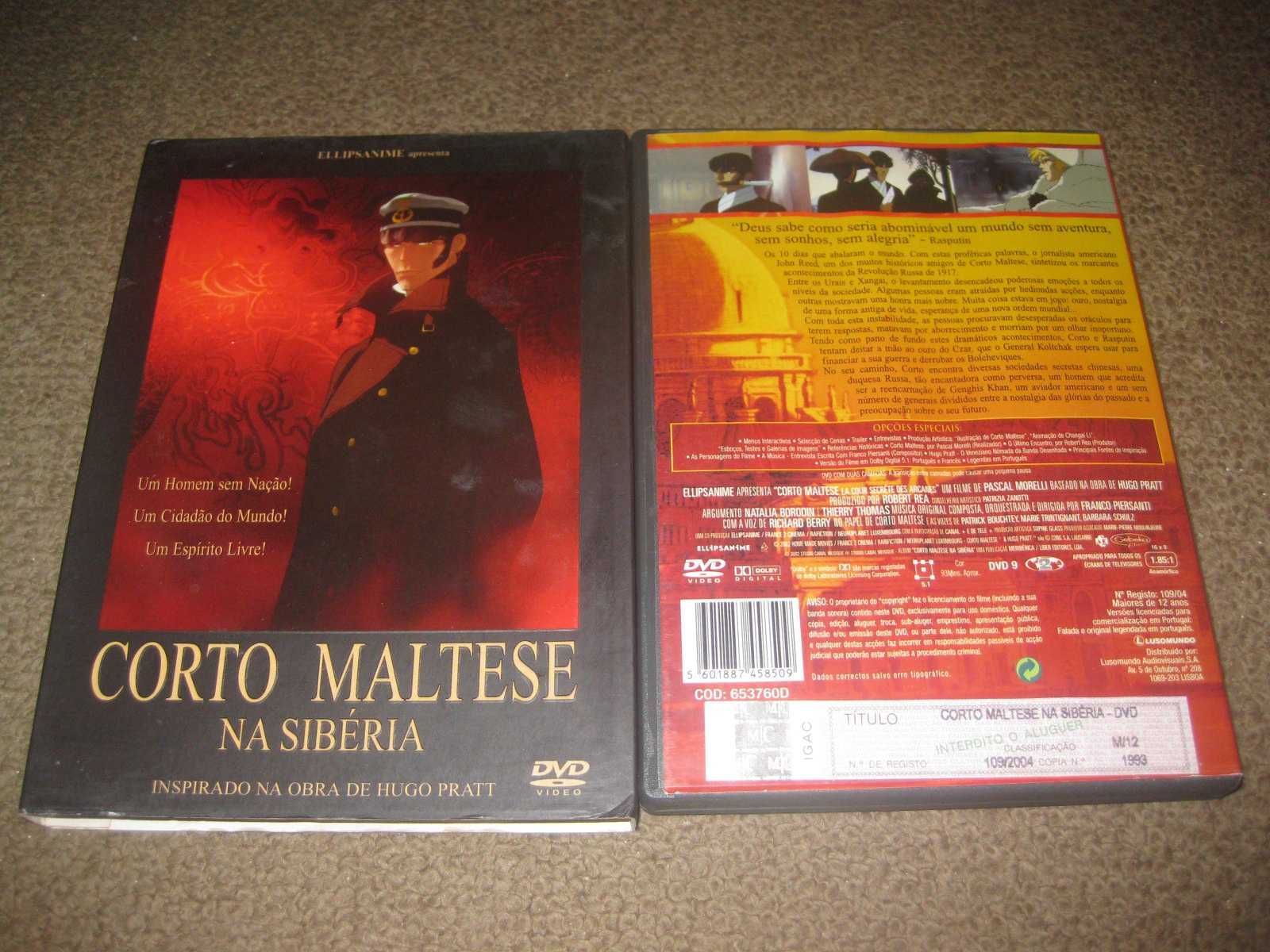 DVD "Corto Maltese na Sibéria" Edição Especial em Slidepack!