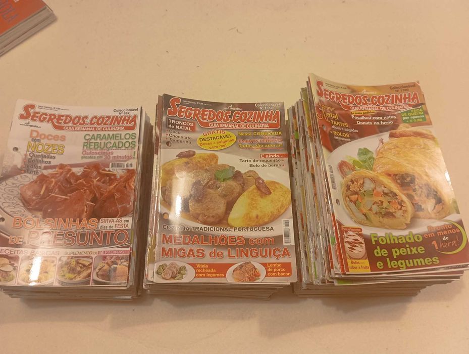 Lote de 160 Revistas Segredos de Cozinha do 997 ao 1163 (faltam 3)