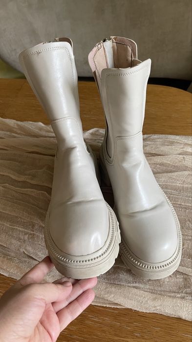 Зимові ботинки чоботи челсі тракторна підошва