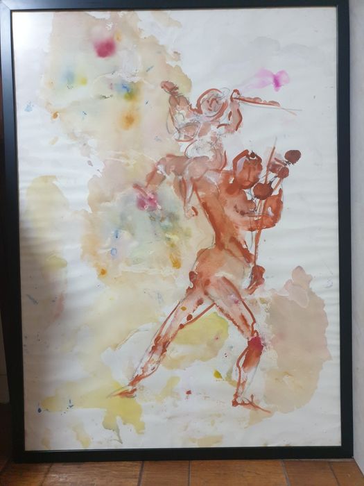 Rolf Forster - grande aguarela Arte Moderna