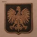 Emblemat naszywka godło orzeł Polska 65x55 mm