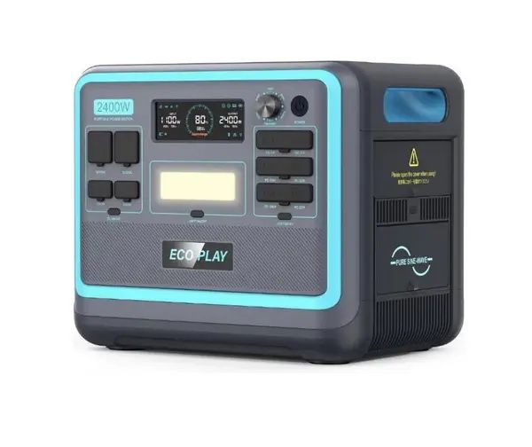 Портативна зарядна станція EcoPlay 2400W 2048WH 640000mAh