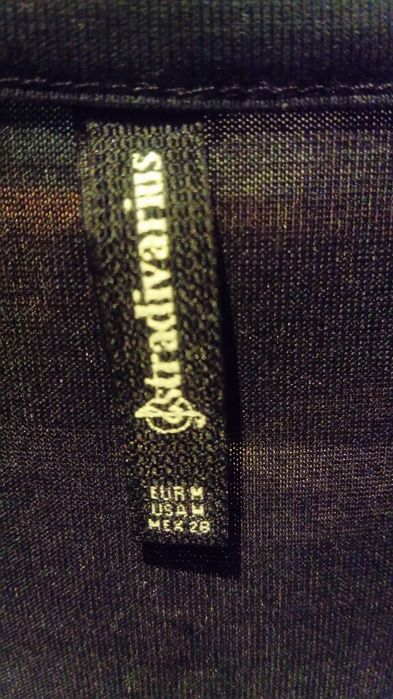 Stradivarius czarna bluzka z chokerem rozm. M