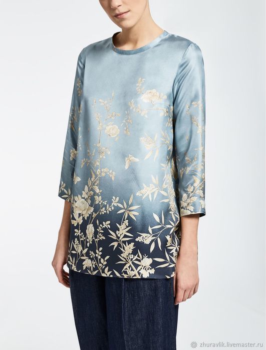 MaxMara.Блуза шовк.
