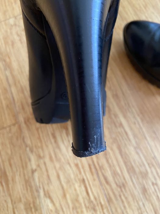 Czarne botki Wojas na obcasie - rozmiar 40