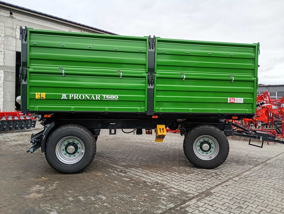 Przyczepa PRONAR T680 (14ton) MODEL 2025, fabrycznie nowa, kompletna