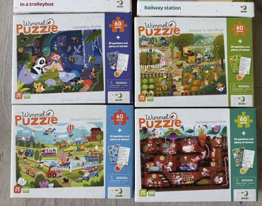 Пазли дитячі набором або поштучно