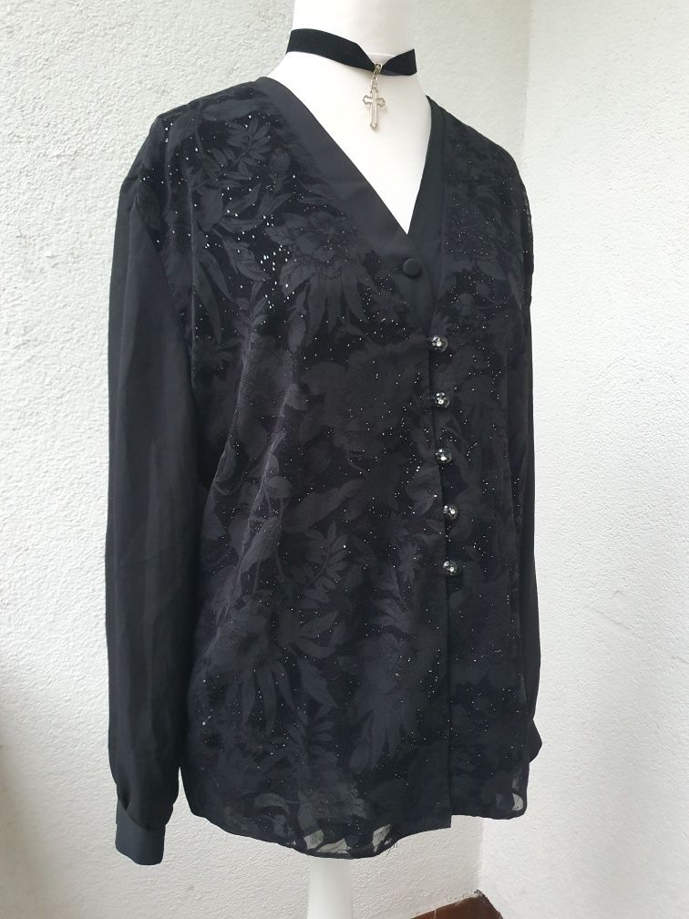 Gotycka koszula z kamizelką 2w1 romantic goth vampire elegant corpgoth