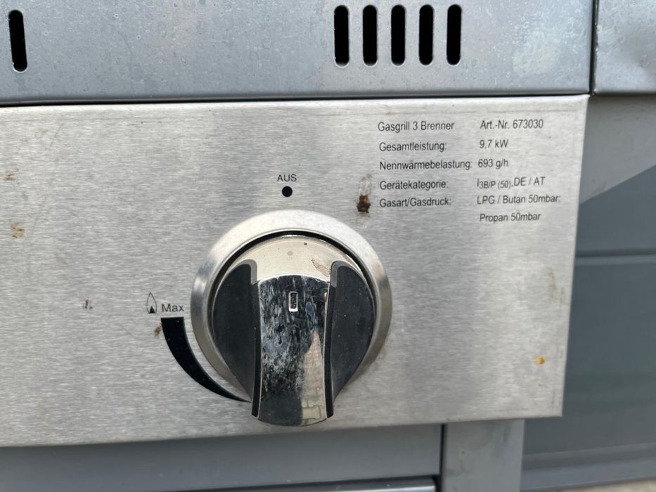 Gril grill gazowy hanseatic 3 palniki 9,7 KW