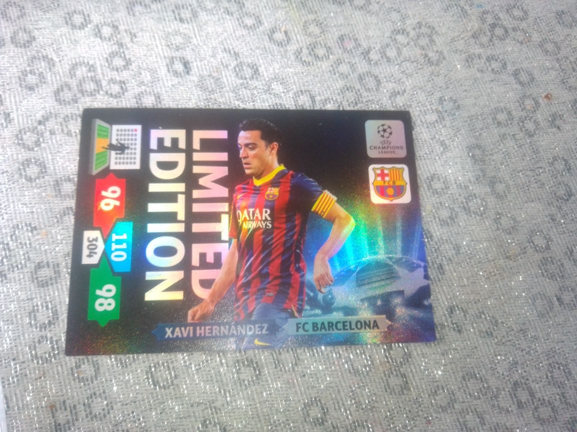 Karta limited edition Xavi Hernandez champions league 2013 Panini 2014