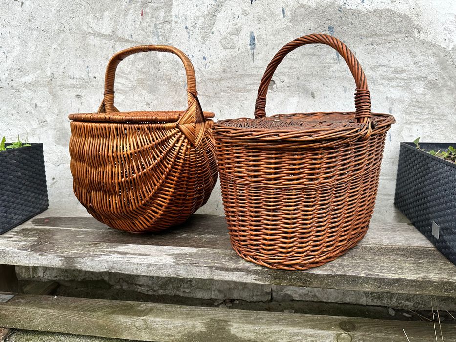 Kosz Wiklinowy na Grzyby Piknik Zakupy