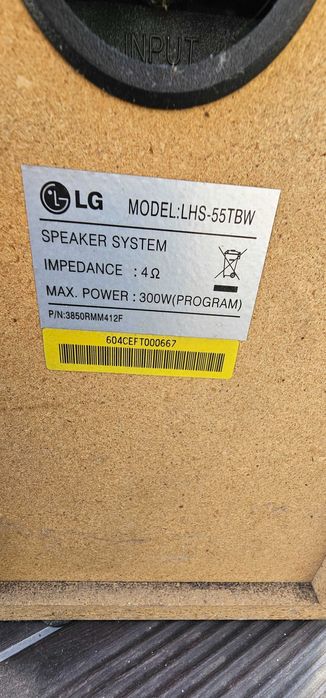 Home cinema LG 6 colunas som