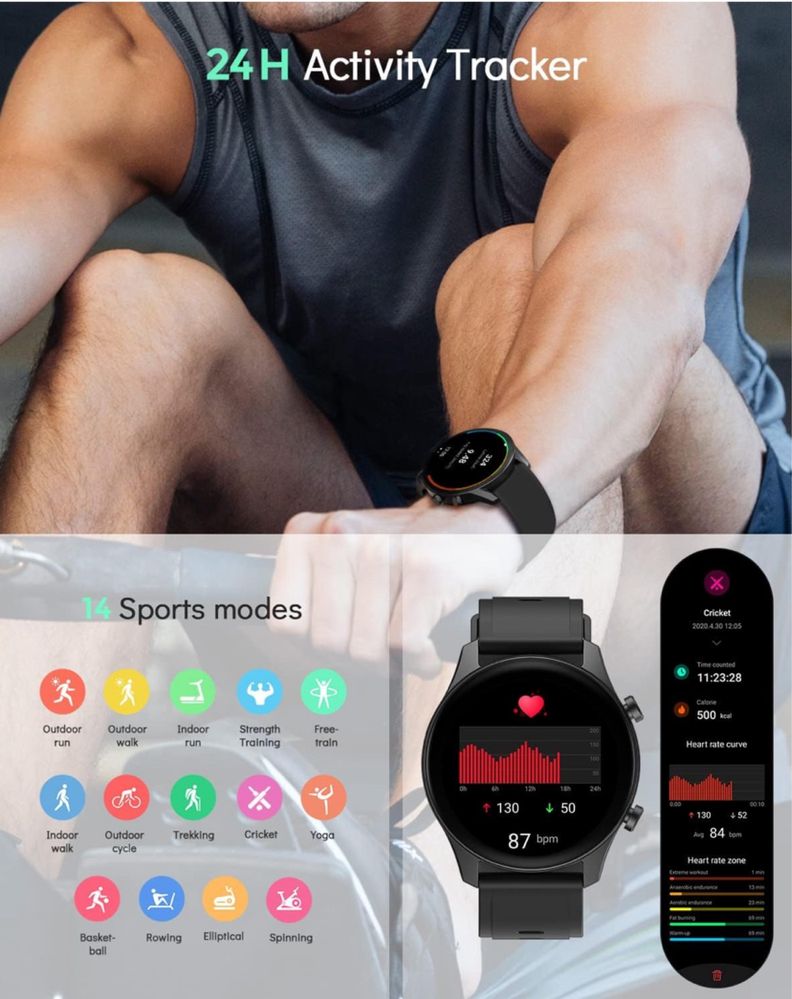 Deeprio Inteligentny Zegarek Smartwatch