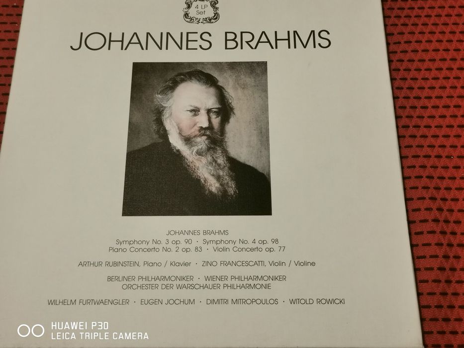 Johannes Brahms winyle 4 Lp