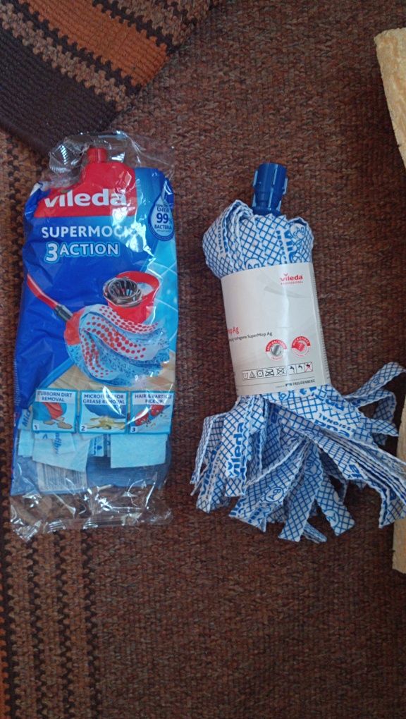 Швабри vileda supermocio 3action/supermop ag