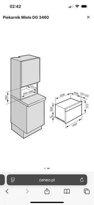 Miele dg3460 piekarnik parowy
