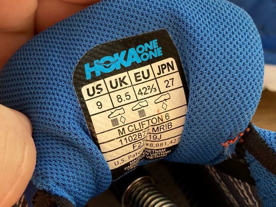 Hoka clifton 6 27,3 см кроссовки