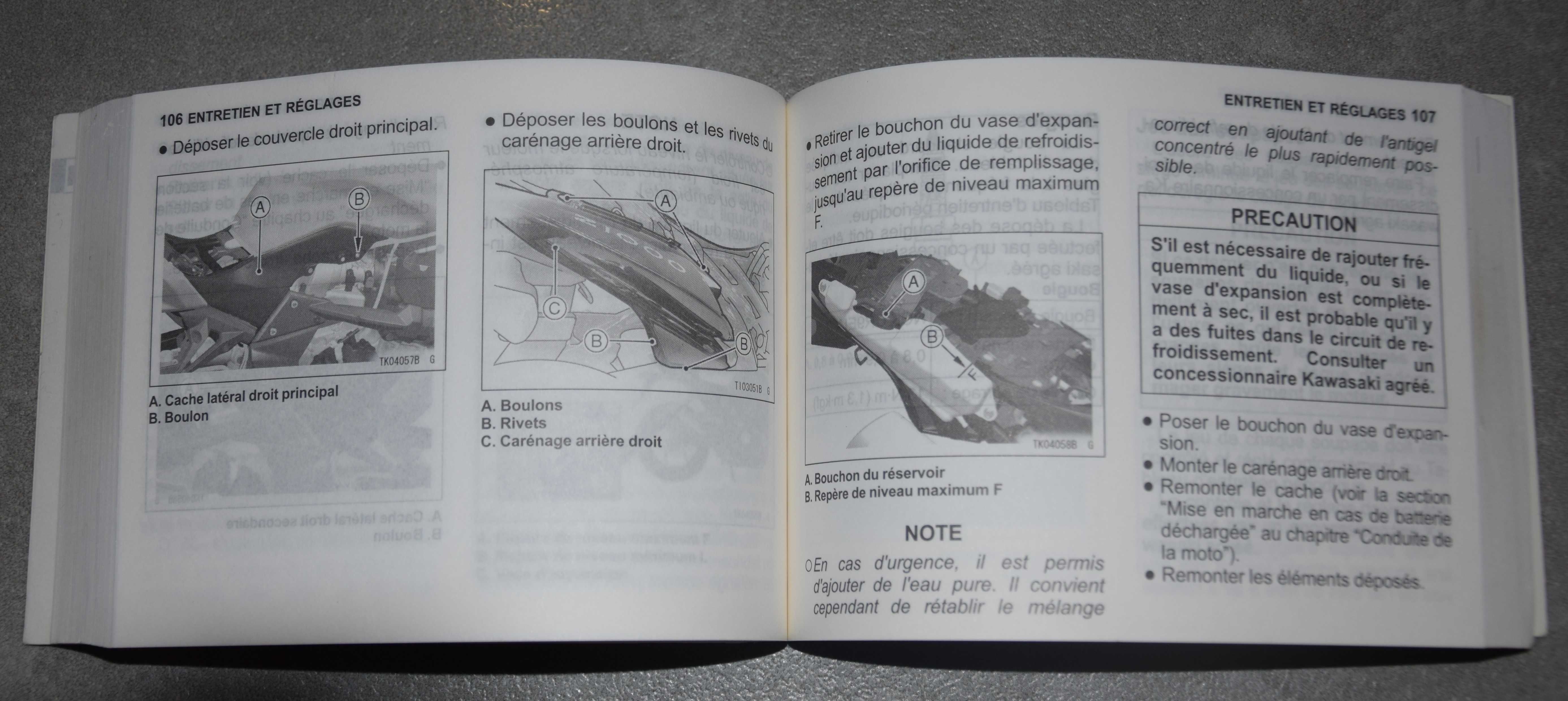 Instrukcja obsługi KAWASAKI Z1000