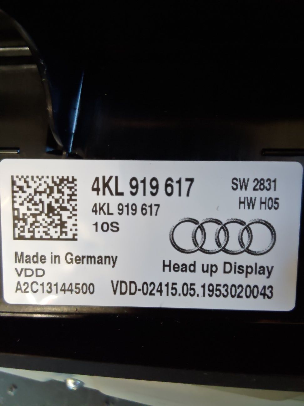 Дисплей проекционный Audi E-tron 4KL919617