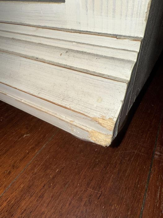 Duża drewniana szafa 220x118x40, solidna z polkami i szufladami