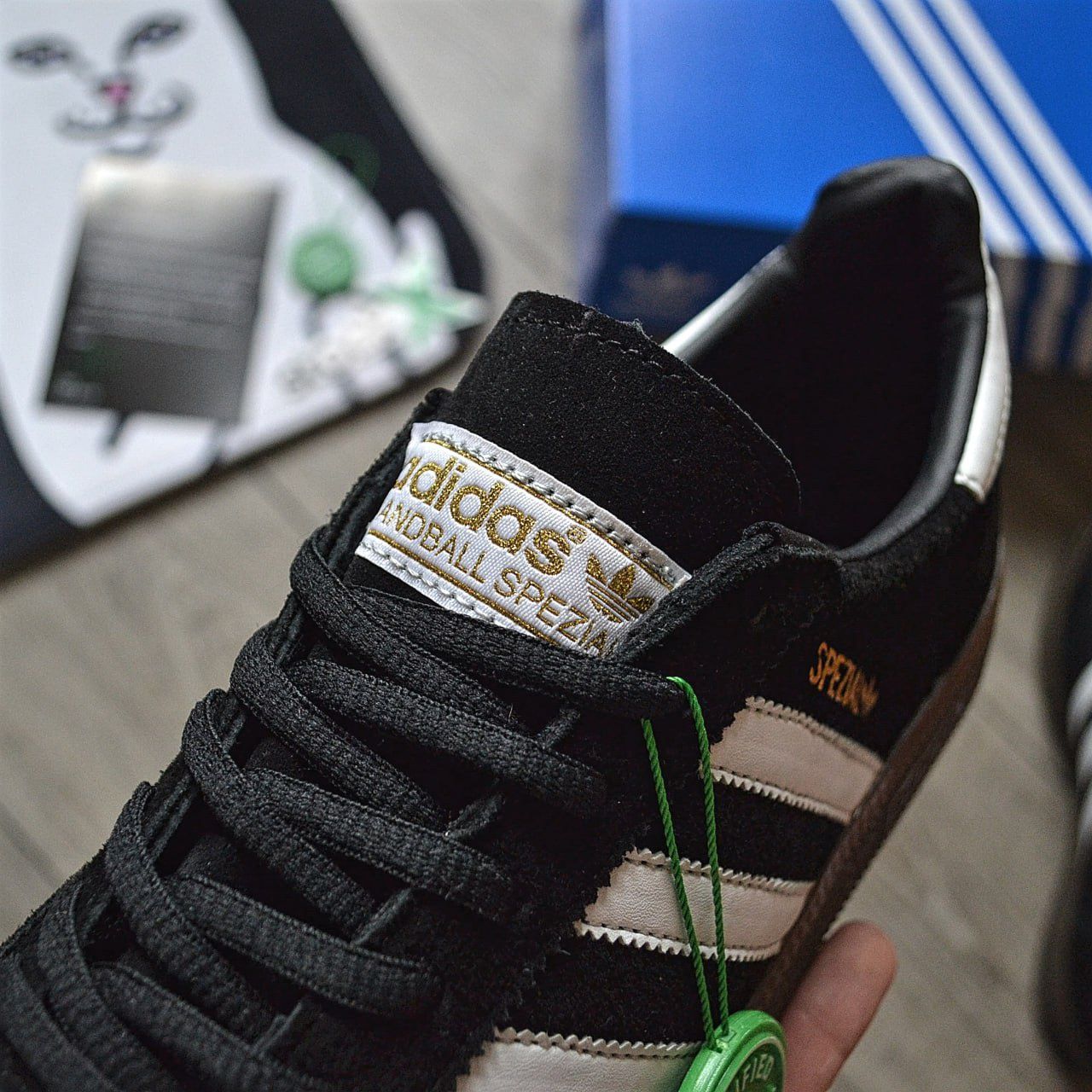 Кроссовки Adidas Spezial мужские черные Адидас Adidas Samba Hamburg CP