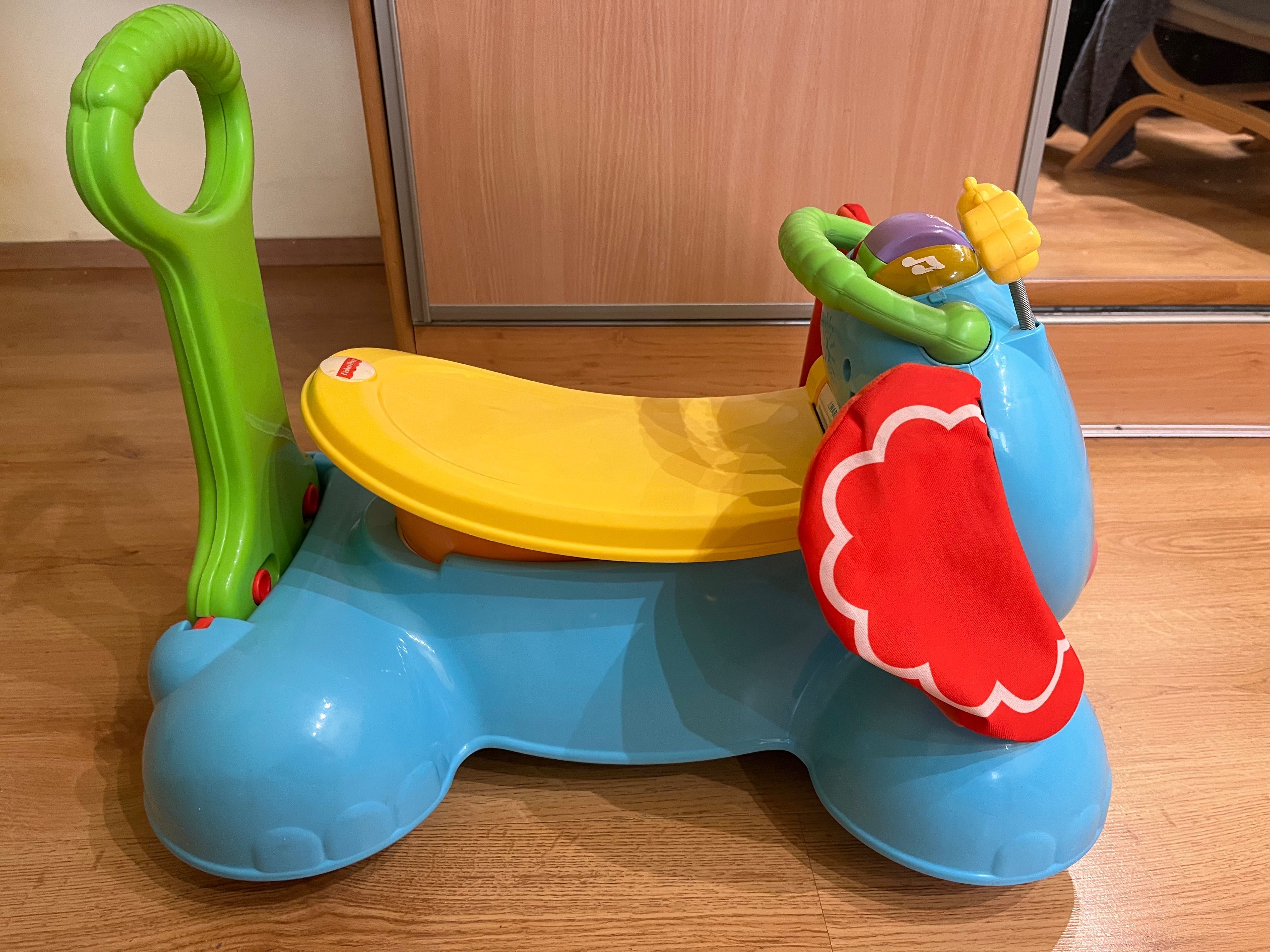 Fisher-Price Słonik-Chodzik Jeździk Skoczek 3W1