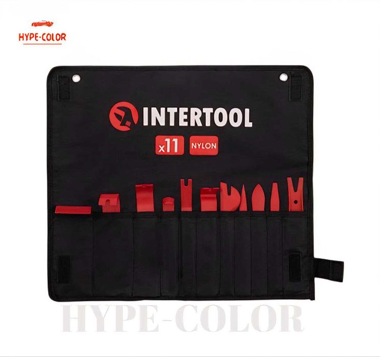 Набор съемников клипс и обшивки салона, 11 шт INTERTOOL AT-0152