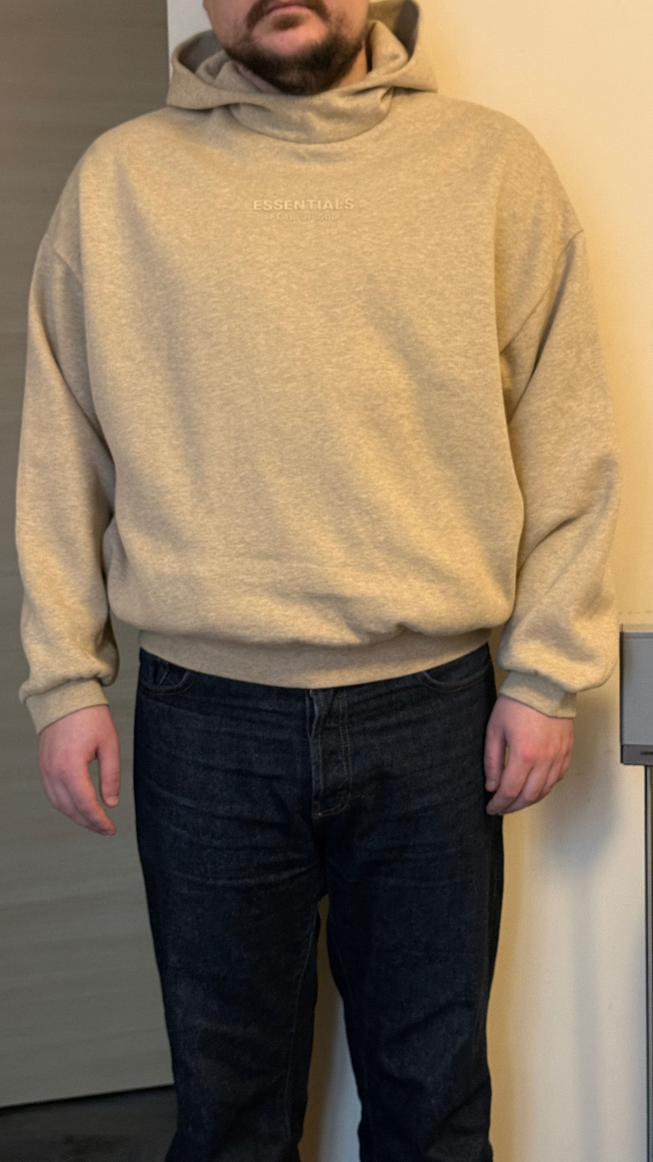 Fear of God Essentials Худи, унісекс, M/L, нова, пісочний колір