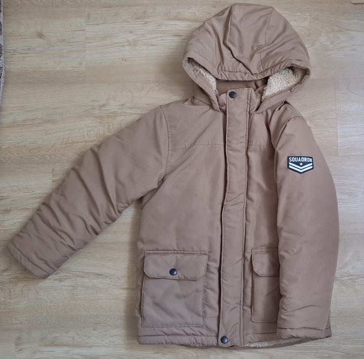 Kurtka zimowa chłopięca ocieplana 140