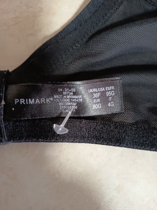 Stanik biustonosz 80 G Primark czarny