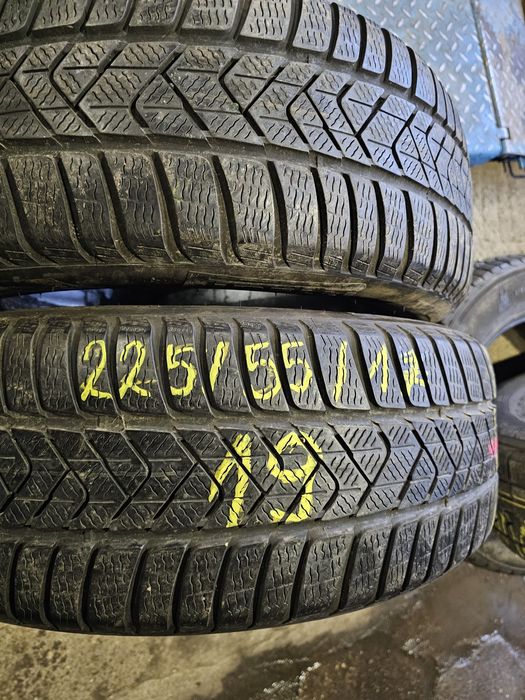 Opony Zimowe 2szt-R17 225/55-Pirelli-Montaż
