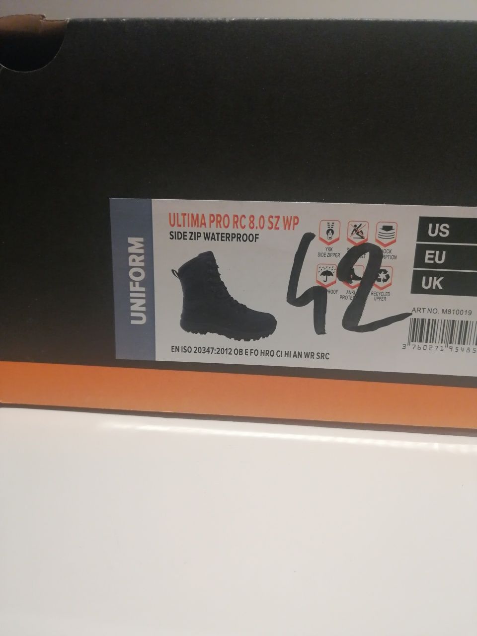 Botas Magnum Última Pro 8.0 Side Zip