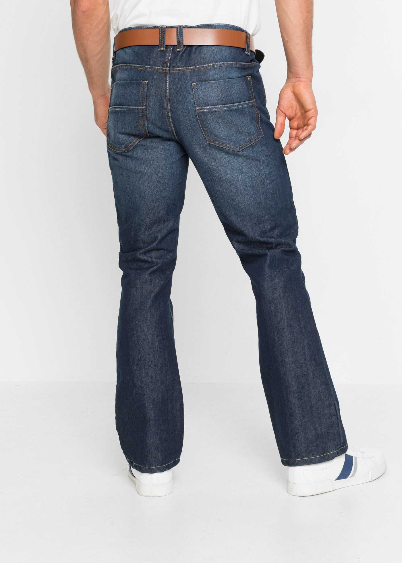 Jeans męskie 100% Bawełna Basic Concept R 52 na niskie osoby
