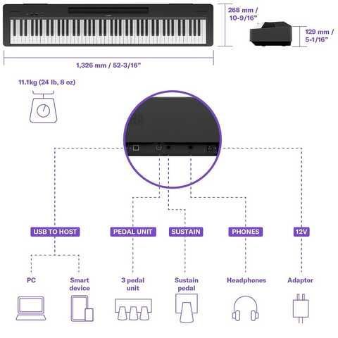 Цифрове піаніно 88 клавіш Yamaha P-145 B Нові*Гарантія! Акційна ціна!