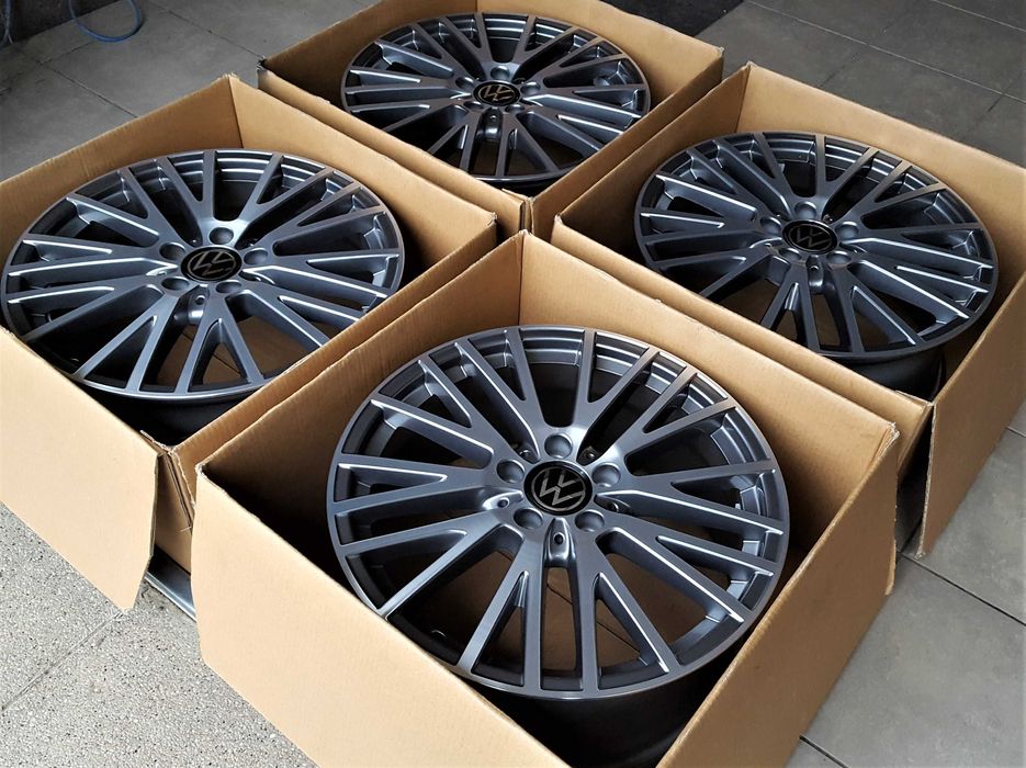Alufelgi 18 5x112 VW Golf Passat Touran Caddy Jetta T-Roc GRAFIT ! 22#