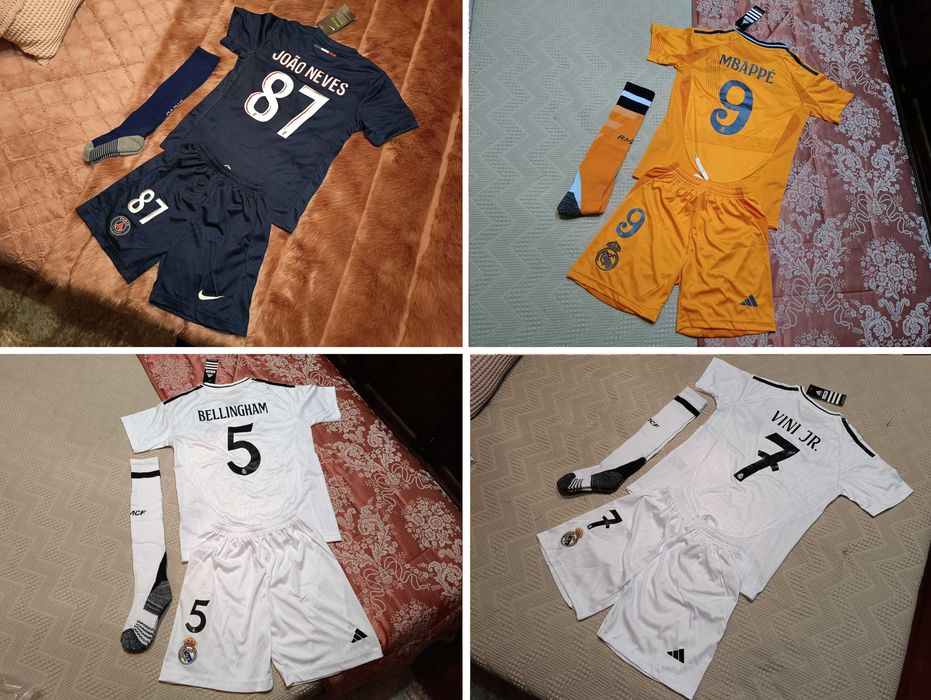 Camisola Criança Mbappe Equipamento Real Madrid | NOVO