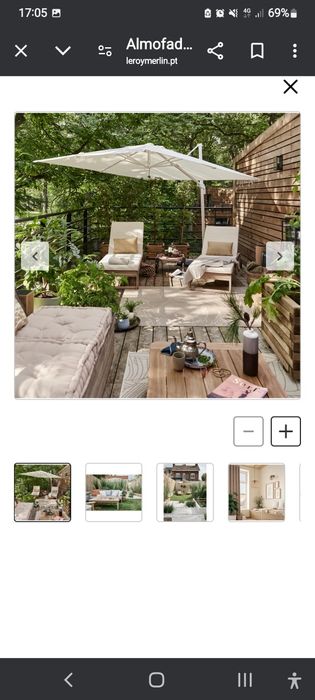 Almofada sofá  tanto da enterior e extrior