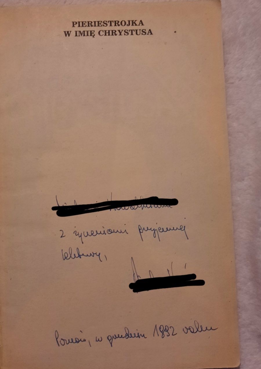 Pieriestrojka w imię Chrystusa John Hands książka