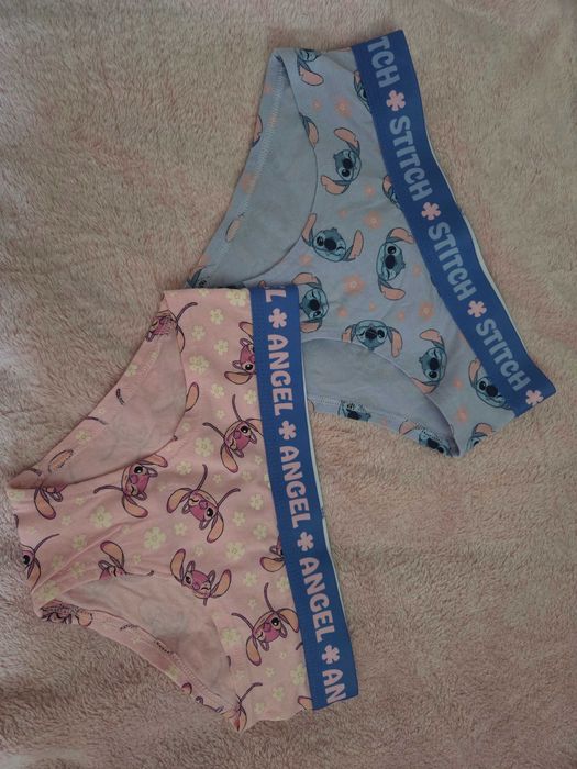 Majtki dziewczęce nowe Stitch 2 sztuki r.xxs lub 158