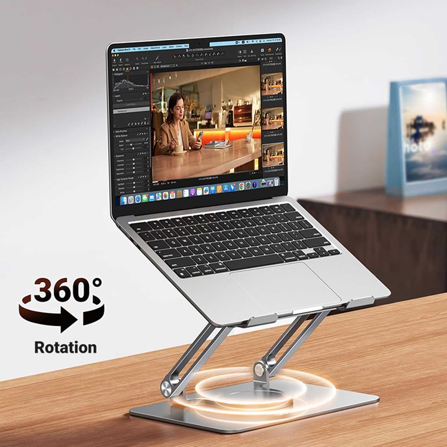 UGREEN 25289 Stojak na laptopa z aluminiowym uchwytem obrotowym 360°