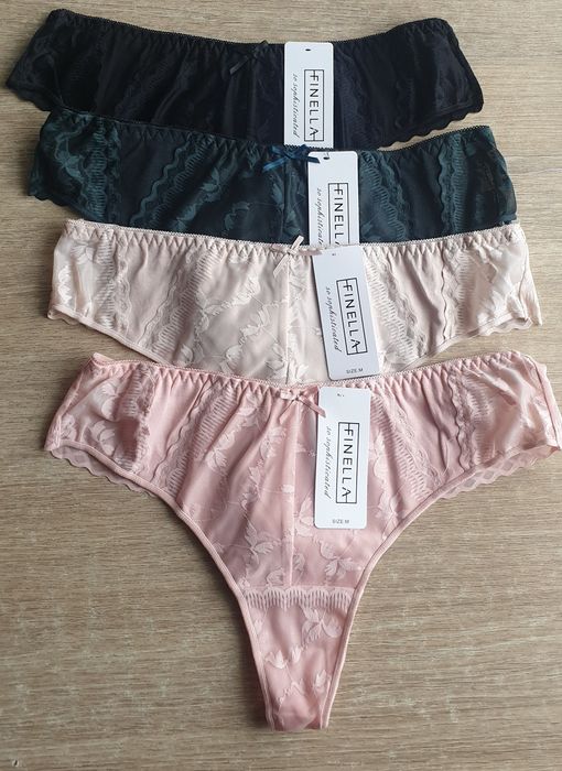 4×Damskie majtki stringi M