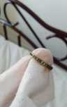 Anel de ouro com diamantes 1.5g