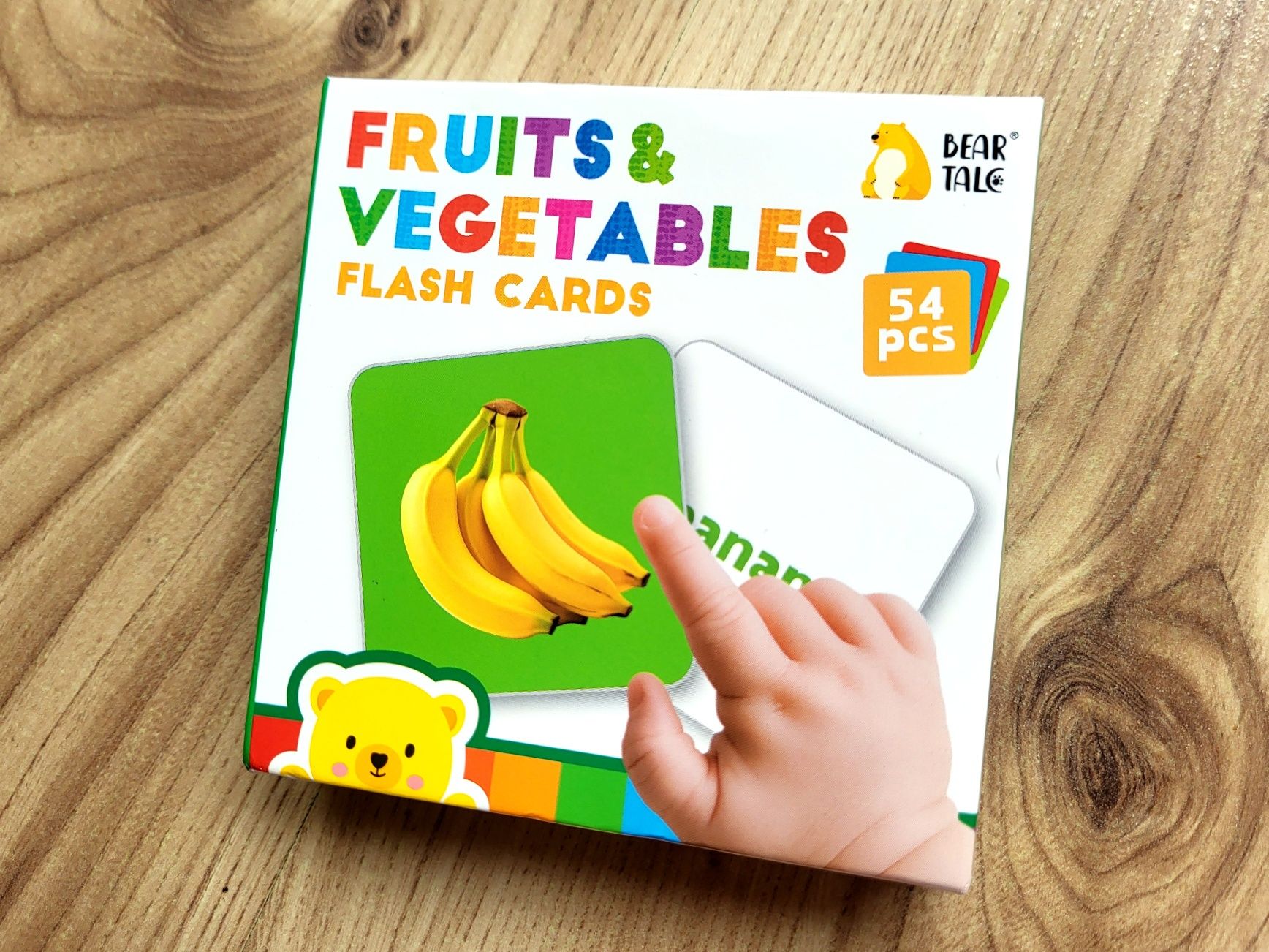Fruits & Vegetables Flash Cards karty obrazkowe fiszki po angielsku