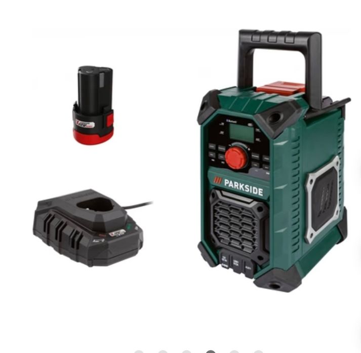 Radio portátil Parkside 12v * 20v * 220v