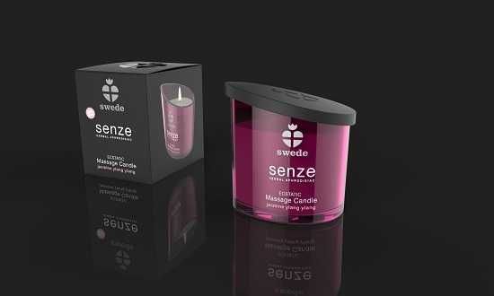 SWEDE Senze Ecstatic świeca do masażu erotycznego JAŚMIN 150ml olejek
