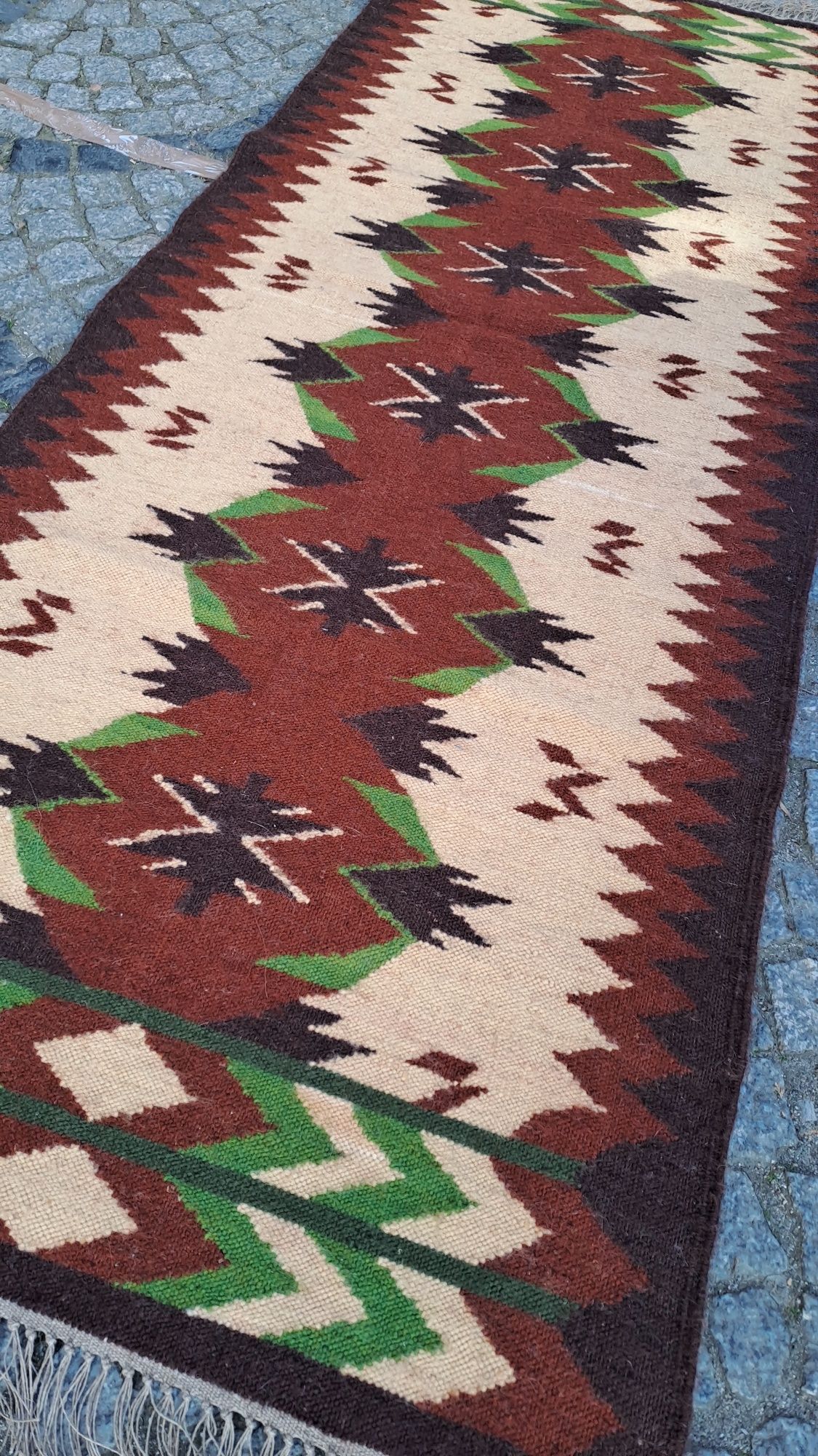 Oryginalne rękodzielo-kilim chodnik dywan makata obrus