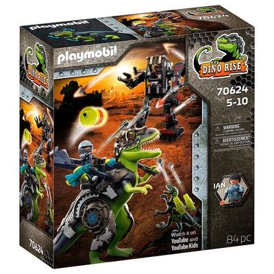 Конструктор Playmobil Dino rise динозавр (Тирекс) Битва гигантов